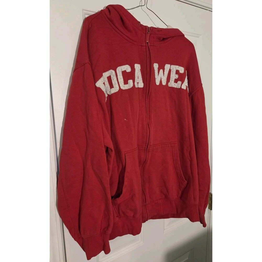Boca Wear 99 2xl Red Sweatshirt Destressed Long Sleeves Adult Double Extra Large